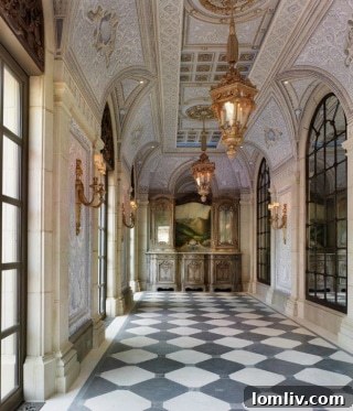 Barry Williams interior: Detailed wall paneling and ornate furniture in a refined space.