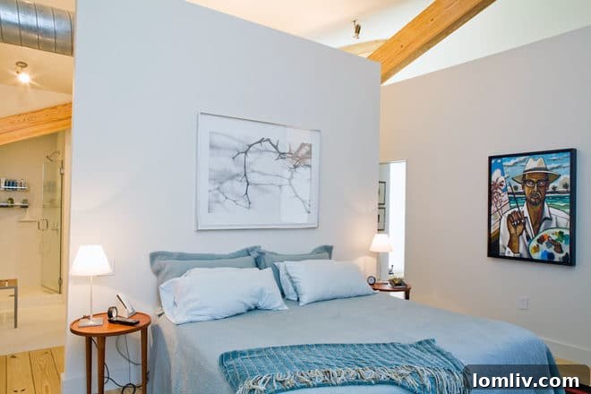 Famed Cris Craft Urban Reserve Home Now Available 11 Chris Craft House - Elegant Bedroom with Contemporary Furnishings