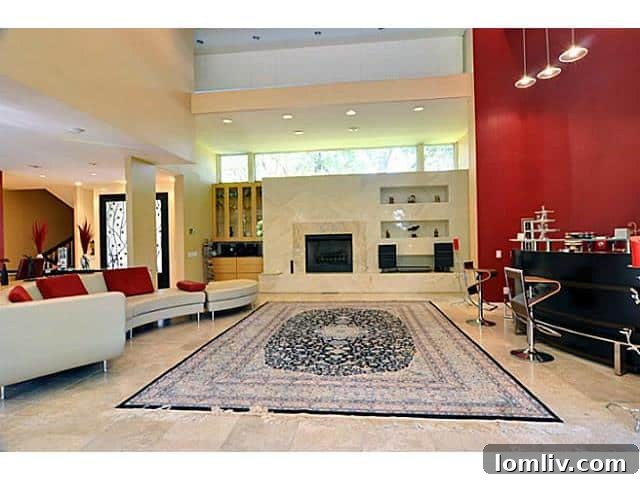 2429 N. Cooper Street Living Room Bar Fireplace