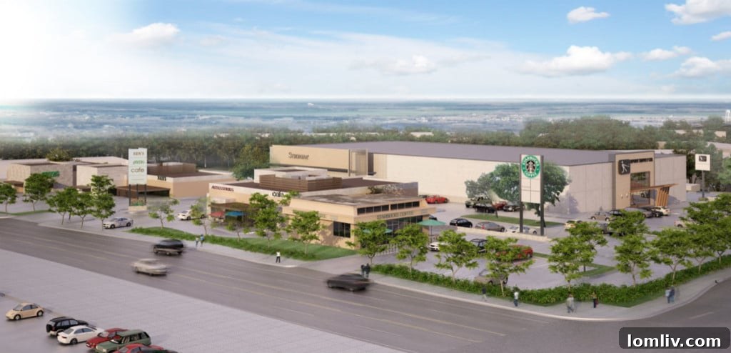 Rendering of the new 34,000-square-foot REI campus, designed by Cunningham Architects, set to open across from Half Price Books flagship store on Northwest Highway and Shadybrook in Dallas.
