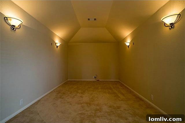 Dedicated Home Theater Room Upstairs