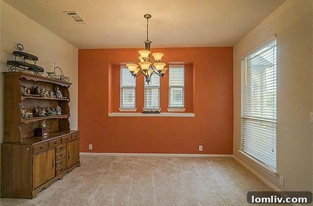 Flexible Downstairs Room for Dining or Play