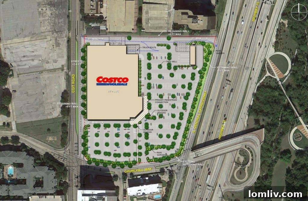 Costco Aerial View Dallas