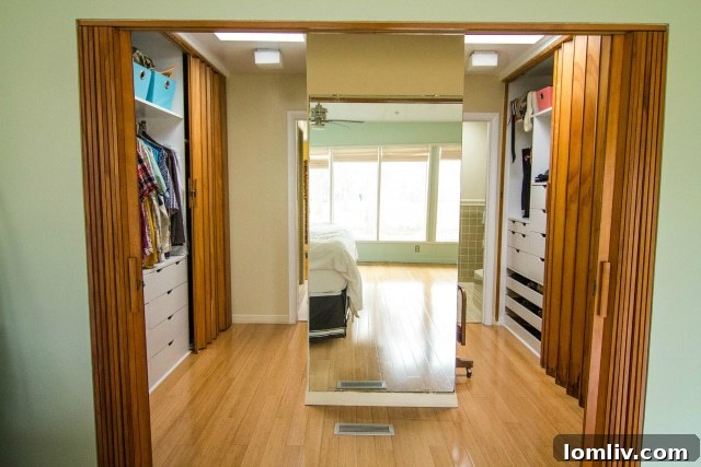 Elegant master bathroom showcasing modern fixtures and thoughtful design