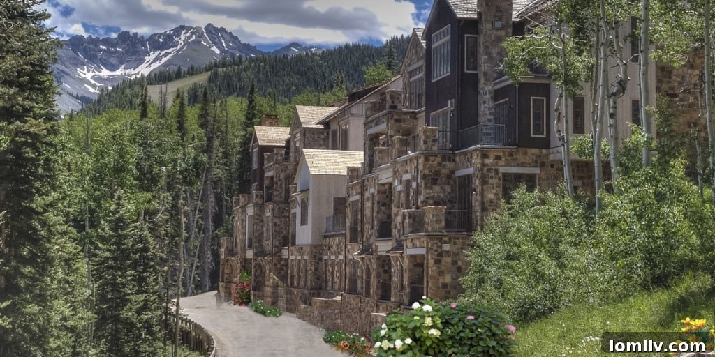 Cortina Villas exterior in Telluride, a perfect ski-in ski-out vacation home