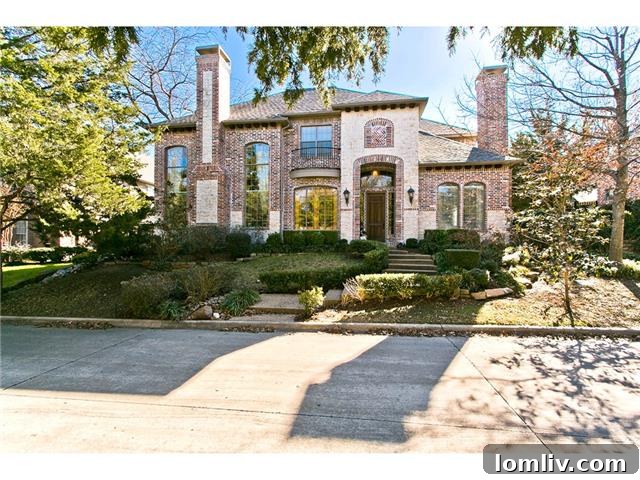 Stunning Stone and Brick Home Exterior in McKinney's Village Creek - 2605 Eldorado Parkway