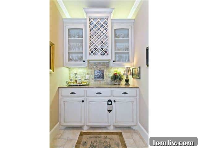 Functional and elegant Butler's Pantry for entertaining at 2605 Eldorado Parkway