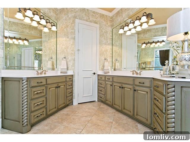 Luxurious Master Bathroom with jetted tub and dual vanities at 2605 Eldorado Parkway