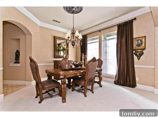 Sophisticated Formal Dining Room for entertaining guests at 2605 Eldorado Parkway