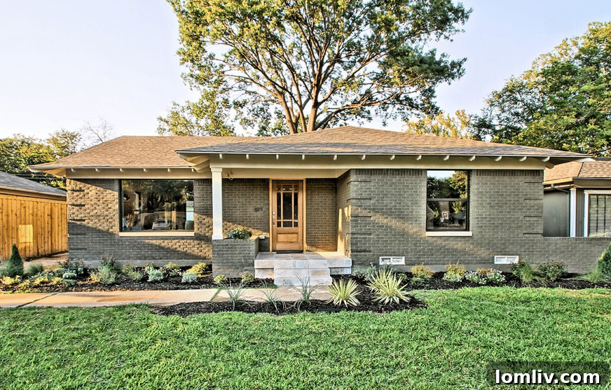 Exterior of Sardone's L-Streets reno with new porch and landscaping