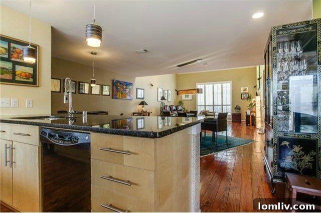 Oak Lawn Oasis: Townhome with Soaring Ceilings, Low HOA Fees 13 4620 Lester Drive - Kitchen View 3