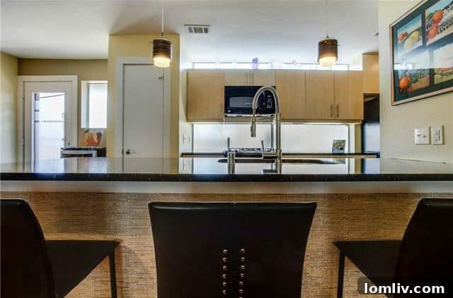 Oak Lawn Oasis: Townhome with Soaring Ceilings, Low HOA Fees 15 4620 Lester Drive - Kitchen View 5