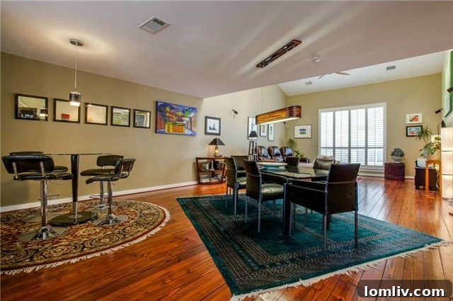 Oak Lawn Oasis: Townhome with Soaring Ceilings, Low HOA Fees 9 4620 Lester Drive - Dining Area 1