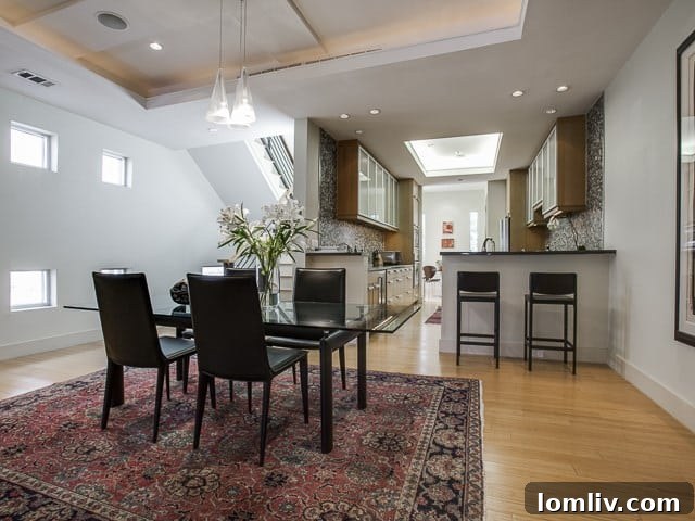 Beautiful Bowser Modern Townhome Urban Luxury Near Oak Lawn 9 4025-Bowser-Dining