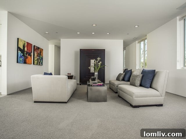 A state-of-the-art media room, perfect for cinematic experiences.