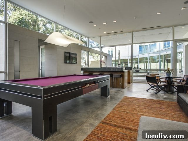 A comfortable and stylish family room, perfect for relaxation and informal gatherings.