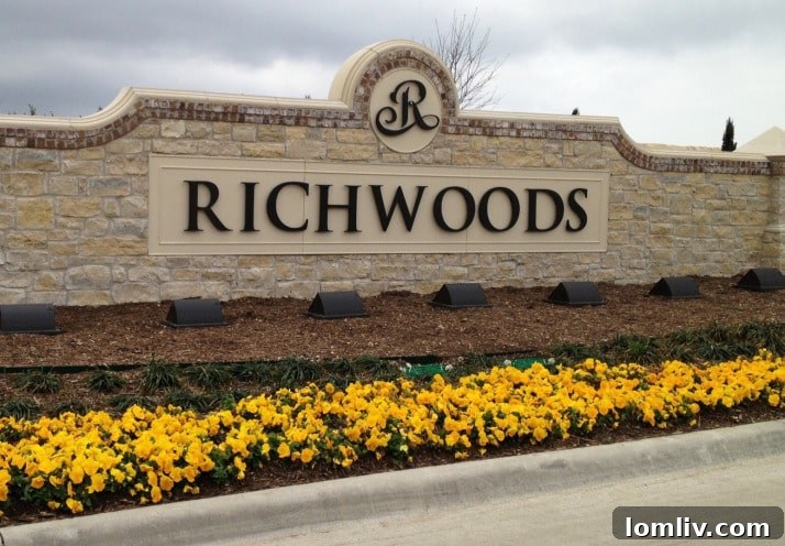 Richwoods gated community, a successful development by Landon Homes in Frisco