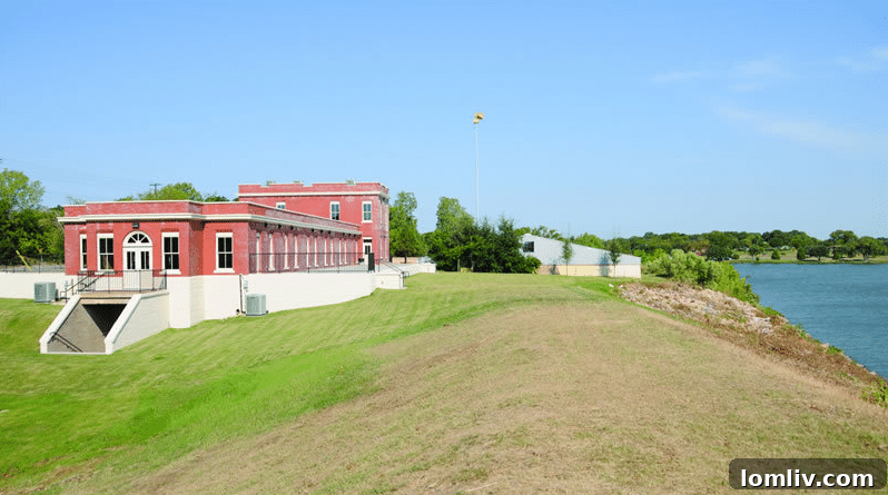 The Filter Building on White Rock Lake, formerly the White Rock Pump Station, is a Dallas Historic Landmark. This stunning 1911 Renaissance Revival building exemplifies the architectural beauty preserved in Dallas.