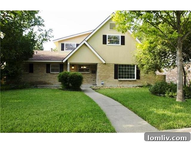 Stunning Lake Highlands Remodel Showcases a Custom Kitchen 2 9937 Larchbrook Street Front View - A Stunning Lake Highlands Home in Dallas