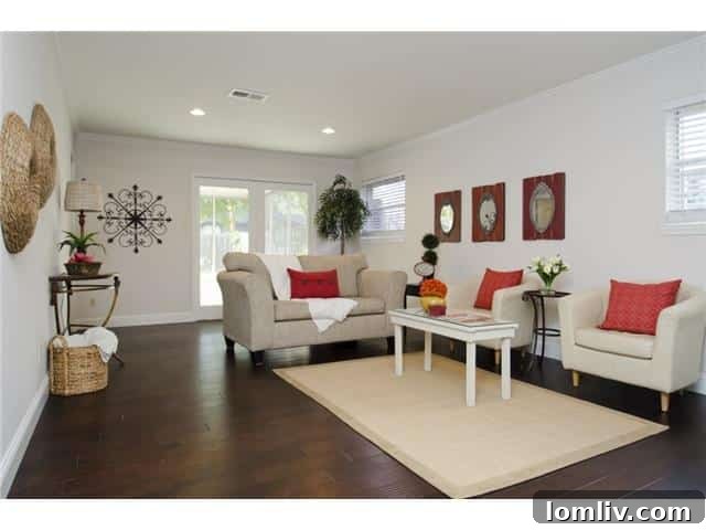 Spacious Family Room with Fireplace at 9937 Larchbrook, Lake Highlands