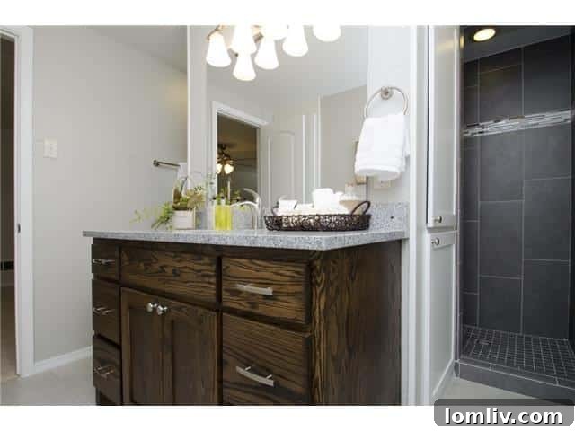 Stunning Lake Highlands Remodel Showcases a Custom Kitchen 10 Bright and Fully Updated Secondary Bathroom at 9937 Larchbrook