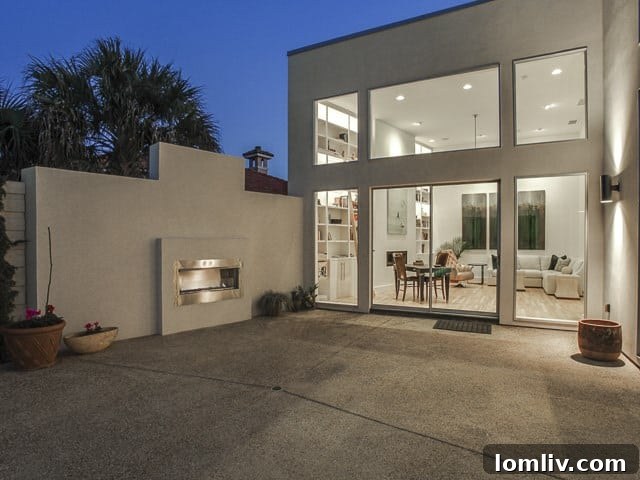 43-Downs-Lake-Back-Patio - Outdoor Patio with Built-in Fireplace