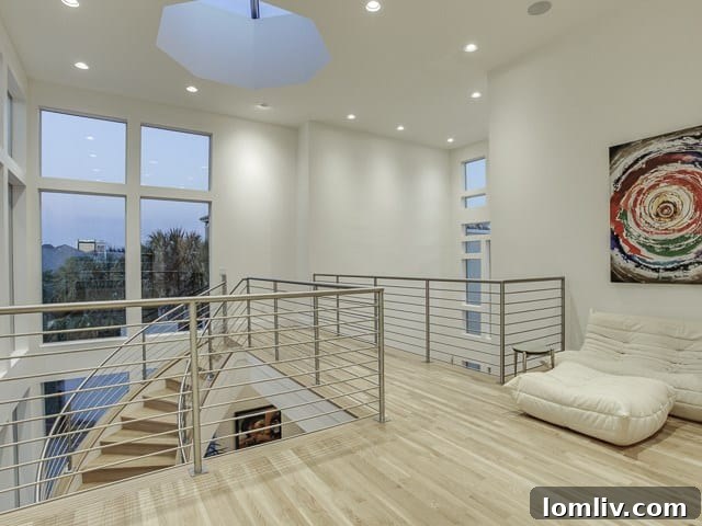 43-Downs-Lake-Landing - Stunning Second-Story Landing with Skylight