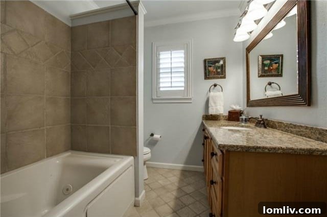 Midcentury Marvel: East Dallas Ranchette's Compact Power 18 Detail of bathroom vanity and mirror