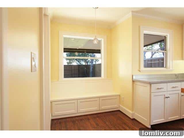 Stevens Park Stone-Clad Marvel: Inside Pure Divinity 9 2308-W.-Colorado-Breakfast - Cozy Breakfast Nook with Banquette