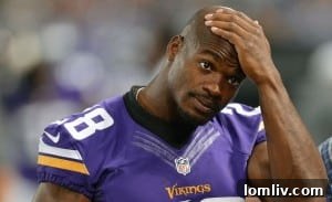 Adrian Peterson in Vikings jersey