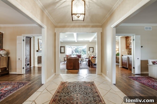 Elegant Entryway of the 9162 Clearlake Dr Dallas Home