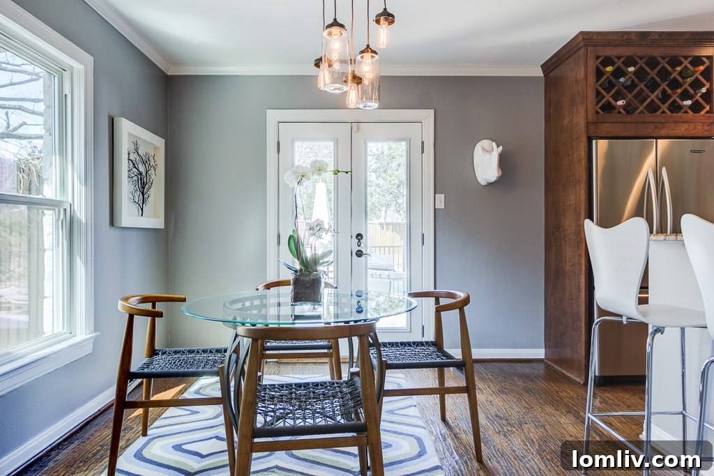 Charming East Dallas Tudor Gem Won't Last Long 9 An inviting dining nook or breakfast area, ideal for casual meals.