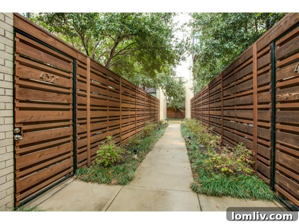 Bluffview Bound: Jordan Spieth's Travis Street Condo Is Now Available 3 4321 Travis Walk - Luxurious Entrance Walkway