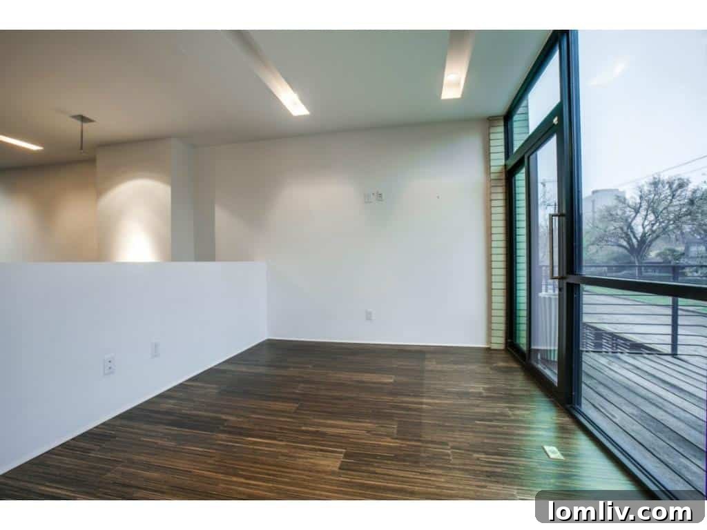 Bluffview Bound: Jordan Spieth's Travis Street Condo Is Now Available 10 4321 Travis Walk - Modern Staircase Landing