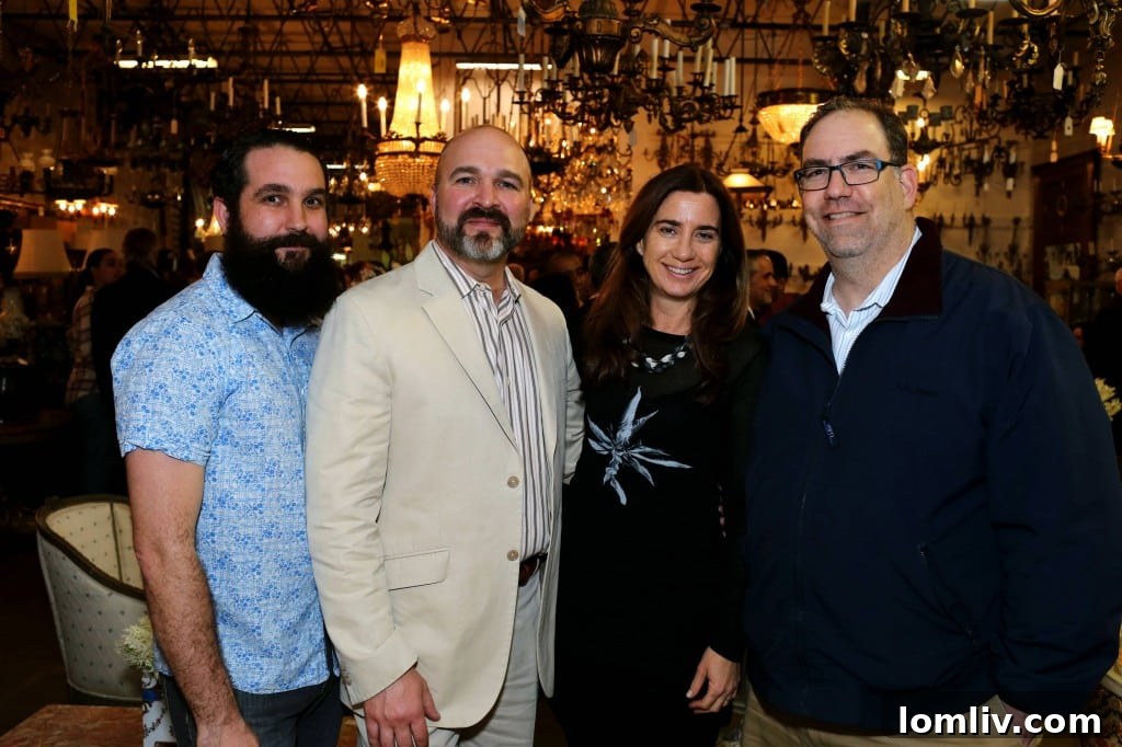 Chad & Richard Bettinger, Sarah & Sam Bloom at Embree & Lake opening
