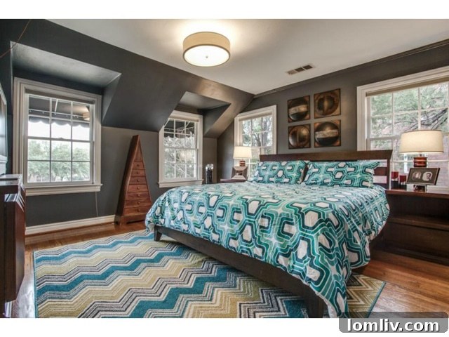 Third spacious bedroom with versatile layout