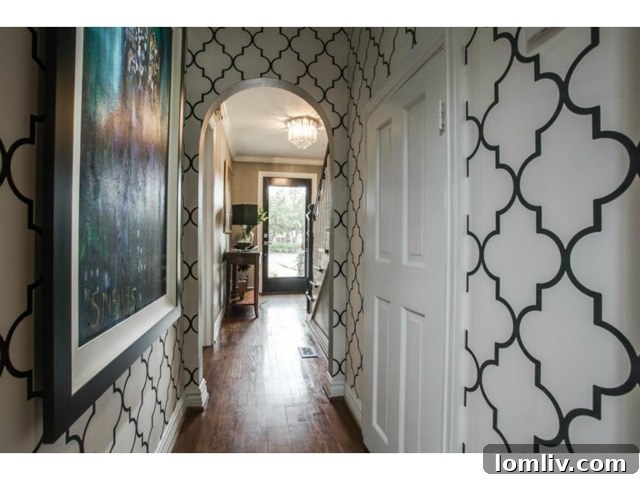 Bright hallway leading into living spaces at 6827 Gaston Avenue