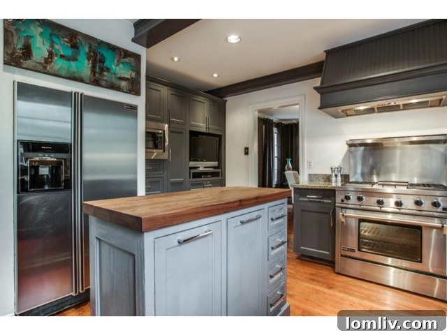 Spacious kitchen island area in 6827 Gaston Avenue