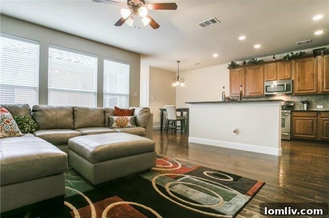 6822 Oeste Dr. Living Room View