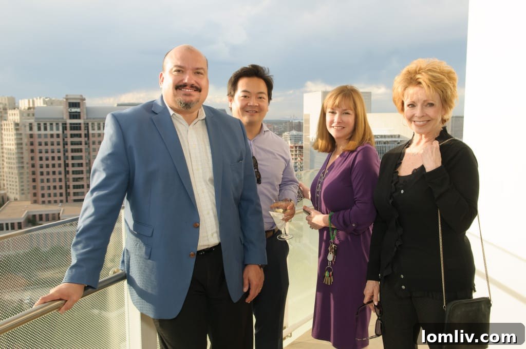 Julio Rios, Troy Lee, Ilene Christ, and Pamela Brannon at the Museum Tower event.