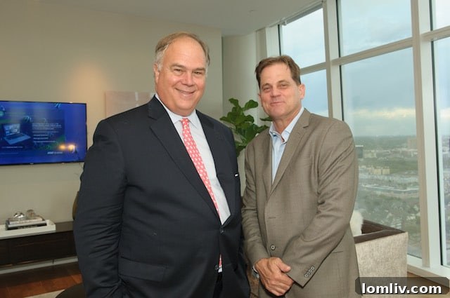 Robbie Briggs and Bernie Uechtritz at the Museum Tower event.
