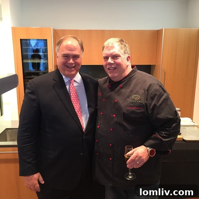 Robbie Briggs of Briggs Freeman Sotheby's with Chef Kent Rathbun.