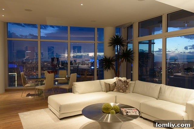 Modern interior design by Cantoni at Museum Tower Dallas.