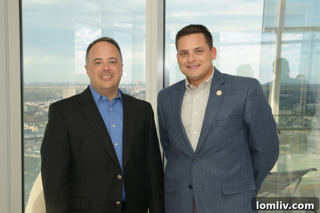 Keith Newman and Jason Hyland at the Museum Tower event.