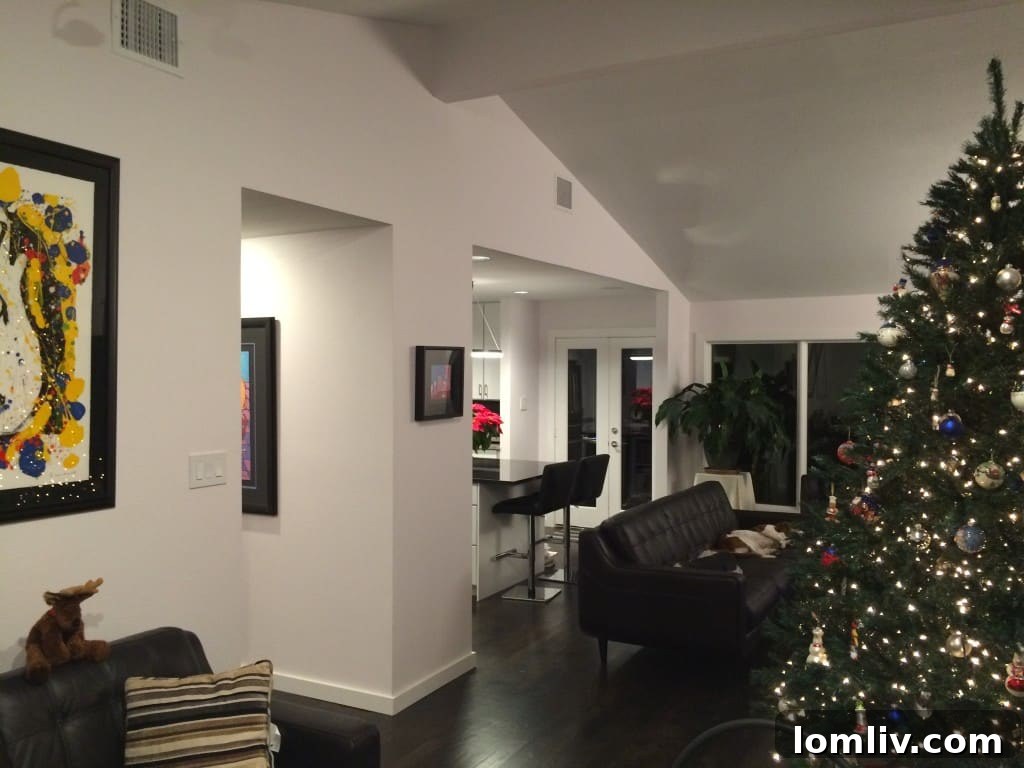 Interior view of Larry Paschall's renovated home