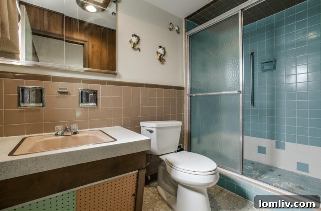 Detailed view of the brickwork and planter in the living space