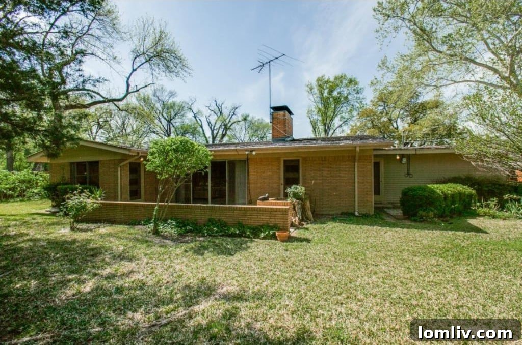 Shared bathroom featuring original two-tone tiles and Formica