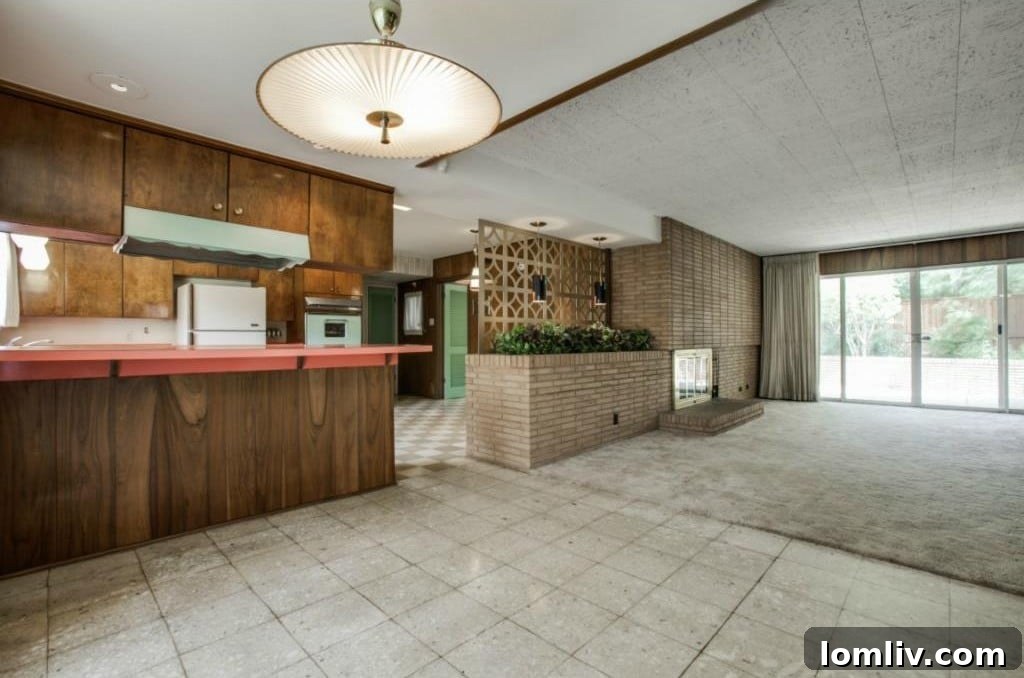 Close-up of the breakfast bar and window in the Lochwood home
