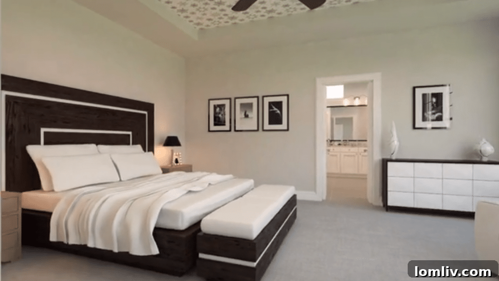 Exterior rendering of The Villas at Garrett Avenue townhomes, showing a contemporary architectural design.