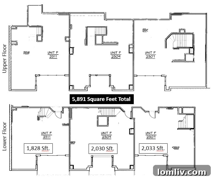West Penthouse Flexible Floor Plan Options